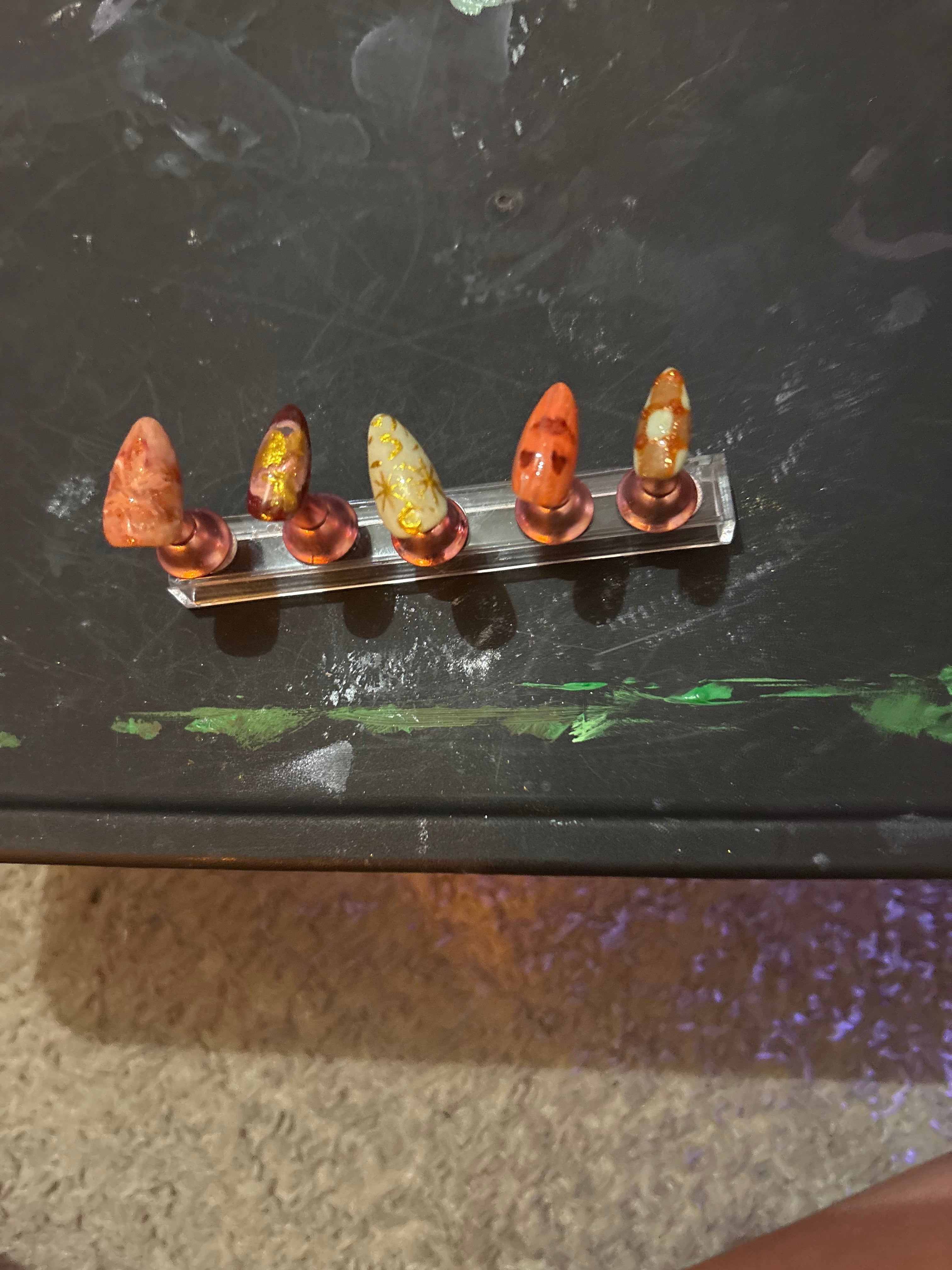 Fall and Halloween nails