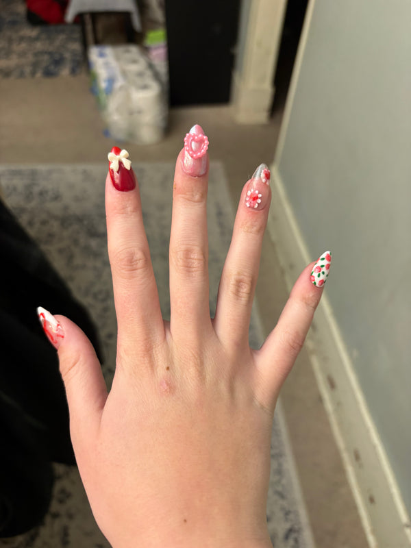 Valentines nails